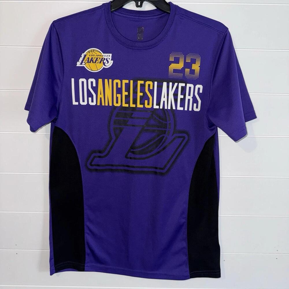 Nba Mens Purple Los Angeles Lakers Lebron James 23 T-Shirt Size Medium